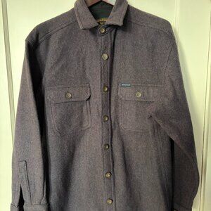 Woolrich Men's Wool Shirt/Shacket Overshirt Size Large/XL Grey